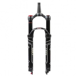 LBBL Spares LBBL Suspension Mountain Bike Forks, Conical Tube Air Pressure Suspension Fork 26 / 27.5 / 29 Inch Damping Shoulder Control / Remote Lockout Travel 120mm Bicycle front fork (Color : A, Size : 27.5 inch)