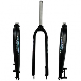 LCBYOG Mountain Bike Fork LCBYOG MTB Mountain Bike Road Bicycle Oil Cast Shaped Hard Fork 26 / 27.5 / 29 Inch 700C Pure Disc Brake Aluminum Alloy Fork Bicycle Suspension Forks (Color : Bright black blue)