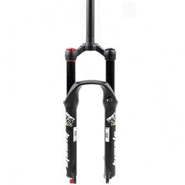 LCRAKON Mountain Bike Fork LCRAKON Mountain Bike Suspension Fork, MJH-B05 26 / 27.5 / 29 inches MTB Front Fork Bicycle Air Suspension Fork with Damping Rebound Adjustment 2.4 inches Tire QR 9mm Travel 130mm