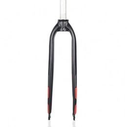 LDDLDG Spares LDDLDG Bike Fork 26'' 27.5'' 29'' Disc Brake Mountain MTB Fork, Aluminum alloy 28.6mm Threadless Straight Tube Superlight Mountain Bike Front Forks (Color : Black red, Size : 26 inch)