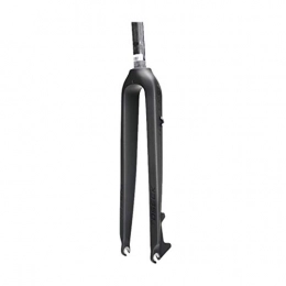 LDG Spares LDG Bicycle Suspension Fork, Full Carbon Rigid 3K Fiber MTB Bike Disc Brake Front Fork 1-1 / 8'(28.6mm) 29inch Black (Color : B, Size : 26inch)