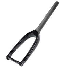 LHHL Spares LHHL 16 / 20”Mountain Bike Carbon Fiber Rigid Forks BMX 1-1 / 8”Tapered Front Fork Disc Brake / C Brake Ultralight MTB Bicycle Fork 15x100mm Thru Axle (Color : Black-Glossy, Size : 16")