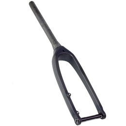 LHHL Mountain Bike Fork LHHL 16 / 20”Mountain Bike Carbon Fiber Rigid Forks BMX 1-1 / 8”Tapered Front Fork Disc Brake / C Brake Ultralight MTB Bicycle Fork 15x100mm Thru Axle (Color : Black-Matte, Size : 16")
