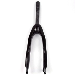 LHHL Spares LHHL 20 / 24" Inch MTB Carbon Fiber Rigid Fork Bicycle Front Forks 1-1 / 8'' Threadless Straight Tube QR 9x100mm Disc Brake Mountain Bike Ultralight 530g (Color : Black-Glossy, Size : 20")