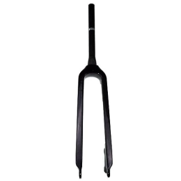 LHHL Spares LHHL 26 / 27.5 / 29" Carbon Fiber Rigid Forks MTB Disc Brake Tapered Tube 1-1 / 8" Threadless Mountain Bike Front Forks QR 100X9mm Ultralight Bicycle Fork (Color : Black-Matte, Size : 26")
