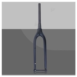 LHHL Spares LHHL 26 / 27.5 / 29'' Inch Carbon Fiber MTB Bike Rigid Forks Thru Axle 15x100mm Threadless Ultralight Mountain Bicycle Front Fork Tapered Tube 1-1 / 8" Disc Brake (Color : Black-matte, Size : 29")