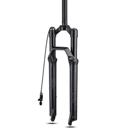 LHHL Spares LHHL 27.5 / 29 Inch MTB Air Suspension Fork Rebound Adjust Travel 120mm Mountain Bike Fork Manual / Remote Lockout Bicycle Magnesium Alloy Fork Straight / Tapered (Color : Straight Remote, Size : 29 Inch