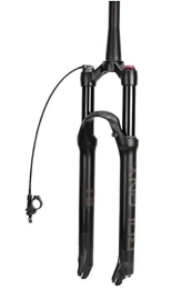 LHHL Mountain Bike Fork LHHL Bike Fork 26" 27.5" 29" Air Shock Absorber MTB Bicycle Suspension Forks With Rebound Adjustment Remote Control 110mm Travel QR Disc Brake (Color : A, Size : 29)