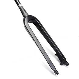 LHHL Spares LHHL Carbon Fiber MTB Rigid Fork 26 / 27.5 / 29" Tapered Tube 1-1 / 8" Disc Brake Threadless Ultralight Mountain Bike Front Forks QR 9x100mm Bicycle Fork (Color : Black-matte, Size : 27.5")