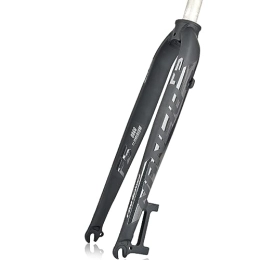 LHHL Spares LHHL Mountain Bike 26 / 27.5 / 29" Inch Front Forks Bicycle Rigid Fork QR 9X100mm Disc Brake 1-1 / 8'' Threadless Ultralight Aluminum Alloy 872g (Color : Black, Size : 27.5")