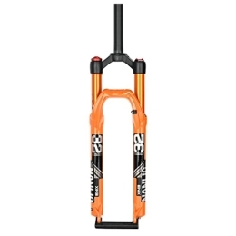 LHHL Spares LHHL Mountain Bike Air Suspension Fork 26 / 27.5 / 29 Inch MTB Magnesium Alloy Fork Travel 100mm QR 9mm Shock Absorber Manual / Remote Lockout Straight Tube 1-1 / 8 (Color : Manual, Size : 29 inch)