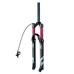 LHHL Spares LHHL Mountain Bike Air Suspension Fork 26 / 27.5 / 29 Inch MTB Magnesium Alloy Shock Absorber Fork 1-1 / 8 Straight Tube Travel 100mm Manual / Remote Lockout QR (Color : Remote, Size : 29 inch)