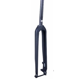 LHHL Spares LHHL Mountain Bike Carbon Fiber Rigid Forks 26 27.5 29'' Inch MTB Front Fork Disc Brake QR 9x100mm Bicycle Fork 1-1 / 8'' Straight Tube Ultralight 450g (Color : Black-matte, Size : 26")