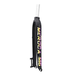 LHHL Spares LHHL Mountain Bike Rigid Forks 26 / 27.5 / 29inch Rigid Disc Brake MTB Fork 1-1 / 8” Straight Superlight Aluminum Alloy Bicycle Rigid Fork Fit BMX MTB Road Bike Folding Bike (Color : Black+Reflective)