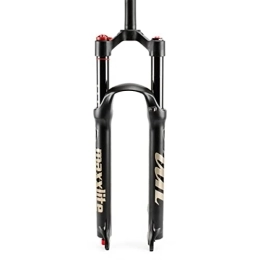 LHHL Mountain Bike Fork LHHL Mountain Bike Suspension Fork 26 / 27.5 / 29 Inch MTB Air Suspension Fork Travel 120mm Manual / Remote Lockout Bicycle Magnesium Alloy Fork (Color : Straight Manual, Size : 29 Inch)