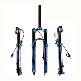 LHHL Mountain Bike Fork LHHL Mountain Front Fork 27.5" 29" Air Pressure Suspension Fork 100mm Travel Aluminum Alloy XC Bicycle Forks 1-1 / 8" Straight Tube Disc Brake QR 9MM Fork Bicycle Accessories