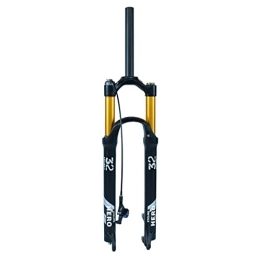 LHHL Mountain Bike Fork LHHL MTB Air Fork 26 27.5 29 Inch Mountain Bike Suspension Fork 1-1 / 8 Straight Tube Bicycle Magnesium Alloy Suspension Fork QR Travel 100mm Manual / Remote (Color : Remote, Size : 27.5 inch)