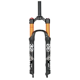 LHHL Spares LHHL MTB Air Suspension Fork 26 / 27.5 / 29 Inch Mountain Bike Magnesium Alloy Fork Travel 100mm QR 9mm Manual / Remote Lockout Straight Tube 1-1 / 8 (Color : Manual, Size : 29 inch)