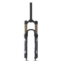 LHHL Mountain Bike Fork LHHL MTB Magnesium Alloy Fork 26 / 27.5 / 29 Inch Mountain Bike Suspension Fork Bicycle Air Suspension Fork Travel 120mm Manual / Remote Lockout (Color : Straight Manual, Size : 27.5 Inch)