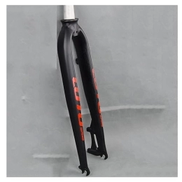 LHHL Spares LHHL MTB Rigid Forks 26 27.5 29'' Inch Mountain Bike Front Forks Disc Brake Aluminum Alloy Bicycle Fork 1-1 / 8'' Threadless Straight Tube Ultralight QR 9mm (Color : Red, Size : 27.5")