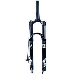 LHHL Spares LHHL MTB Suspension Fork 26 / 27.5 / 29 Inch Manual / Remote Lockout Travel 140mm Mountain Bike Magnesium Alloy Front Fork Tapered Tube Bicycle Air Fork QR 9 * 100mm (Color : Remote, Size : 29 inch)