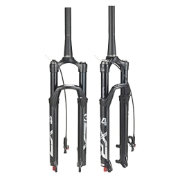 LICHUXIN Mountain Bike Fork LICHUXIN MTB Air Front Fork 26 / 27.5 / 29 Inches, Bicycle Suspension Fork (QR) with Damping Rebound Adjustment, Shoulder Control / Wire Control Lock, 120Mm Travel 9Mm Axle, Cone tube RL, 29