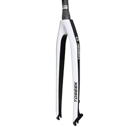LIMB Spares LIMB Front Fork, Bicycle Hard Fork Disc Brake 26 Inch 27.5 Inch 29 Inch, Tapered Head Tube Mountain Bike Full Carbon Front Fork, White-29inch
