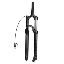 LIMQ Spares LIMQ Bike Suspension Fork 26 Inch 27.5 Inch 29 Inch Alloy Tapered Air Fork Remote Lock, Black-29INCH