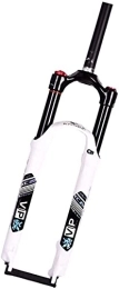 LIRONGXILY Mountain Bike Fork LIRONGXILY MTB Forks Bicycle Fork Mountain Bike Bicycle Mtb Fork, Travel 120Mm 26, 27.5 Inches Aluminum-Alloy Material Mtb Bicycle Suspension Fork Snow Bike Front Fork (Color : White, Size : 27.5 inch)