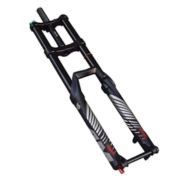 LJP Mountain Bike Fork LJP Bicycle Fork Double Shoulder Fork 27.5 29 Air Suspension 15mm Thru Axis 140 Travel MTB AM DH Mountain Bicycle Oil and Gas Fork (Color : 27.5 inch)