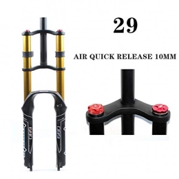 LJP MTB Front Fork 26/27.5/29Inch QUICK RELEASE Mountain Bike Suspension Absorber Forks Rebound Adjust Straight Tube:130mm (Size : 29 inches)