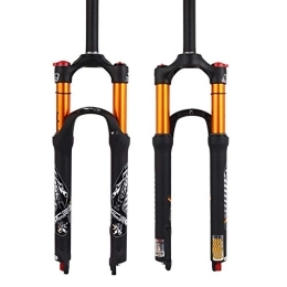 LJYY Spares LJYY 26 / 27.5 / 29 Air Rebound Adjust MTB Forks, Straight Tube 28.6mm QR 9mm Travel 115mm Crown Lockout Mountain Bike Forks, Gas Shock Absorber XC / AM / FR Bicycle