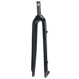 LJYY Spares LJYY MTB Bike Fork 27.5 / 29 Inch 3K Carbon Fibre Bicycle Rigid Fork Cycling Parts Ultralight Disc Brake 1-1 / 8", durable
