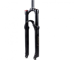 LLDKA Spares LLDKA Suspension fork front fork bicycle suspension fork Air fork with damping adjustment Bicycle fork 27.5"Black-Straight-Manual, 29 inches