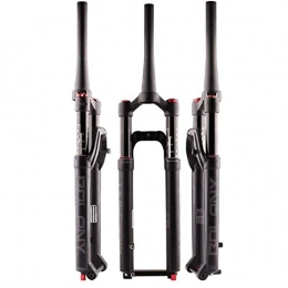 LLGHT Mountain Bike Fork LLGHT MTB Bike Front Fork 26 / 27.5 / 29 Inch Bicycle Suspension Fork Air Damping Magnesium Alloy Disc Brake Bike Straight 1-1 / 2" HL Travel 105mm Thru Axle 15mm for DH / AM / FR / XC (Size : 27.5inch)