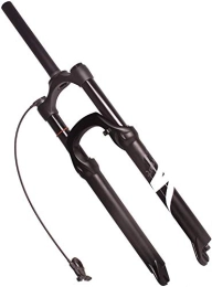 Lloow Mountain Bike Fork Lloow Cushioned fork MTB 26 27.5 29 inches, 120mm Straight trip Pneumatic fork, 9mm, 1-1 / 8"Steerer, Black Cycling Suspensions, Remote Lockout, 29 inch