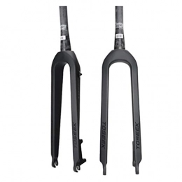 Lmoto-helmet Spares Lmoto-helmet MTB Rigid Front Fork 26 / 27.5 Disc Brake Carbon Mountain Bike Fork, 28.6mm Threadless Straight Tube Superlight Bicycle Front Forks Expander Top Cap (Color : B, Size : 29 Inch)