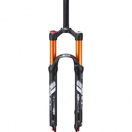 lqfcjnb Mountain Bike Fork lqfcjnb 26 / 27.5 / 29 Air Rebound Adjust Suspension Forks, Straight Tube 28.6mm QR 9mm Travel 120mm Crown Lockout Mountain Bike Double Air Chamber Damping (Size : 29)