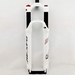 Lsqdwy Mountain Bike Fork Lsqdwy 26 / 27.5 / 29 Inch Mountain Bike Air Pressure Suspension Fork Gas Fork Shoulder Control Remote Control Damping Turtle Free Of Charge (Color : White, Size : 29)