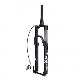 Lsqdwy Mountain Bike Fork Lsqdwy Bicycle Front Fork, 29 Inch Conical Tube Mountain Bike Barrel Axle Front Fork Damping Air Shock Stroke 120 Mm Remote Lockout Disc Brake Air Pressure Bicycle Forks