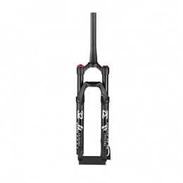 Lsqdwy Spares Lsqdwy Mountain Bike Air Fork, Conical Tube 26, 27.5, 29 Inches Remote Lockout Suspension Fork Barrel Shaft Version Disc Brake Stroke 120 Mm Suspension Fork (Color : A, Size : 26 Inches)