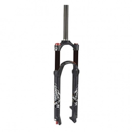 Lsqdwy Spares Lsqdwy Mountain Bike Fork, Air Suspension Fork Shoulder Control 26, 27.5, 29 Inch Straight Pipe Absorber Disc Brake Travel 120mm Suspension Front Fork (Color : B, Size : 26inches)