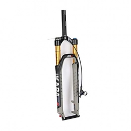 Lsqdwy Mountain Bike Fork Lsqdwy Mountain Bike Front Fork, Straight Tube 29 Inches Air Fork Remote Lockout Damping Adjustment Stroke 100 Mm Disc Brake Bicycle Accessories Bike Front Fork