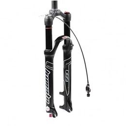 Lsqdwy Spares Lsqdwy Mountain Bike Suspension Fork 26 27.5 29 Inch Aluminum Alloy Bike Front Fork Bicycle Air Shock Absorber MTB Remote Lockout Travel:120mm (Color : Black Straight tube, Size : 29inch)
