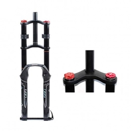 Lsqdwy Mountain Bike Fork Lsqdwy Suspension Bicycle Front Fork, Air Suspension Fork 26, 27.5, 29 Inches Shoulder Control Spring Front Fork Bicycle Accessories Damping Travel 130mm Mountain Bike Front Fork
