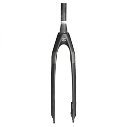LSRRYD Mountain Bike Fork LSRRYD 26 / 27.5 / 29'' Mountain Bike Carbon Rigid Forks Disc Brake Fork 1-1 / 2'' Threadless MTB Fork QR 9mm 567g (Color : Black, Size : 27.5'')
