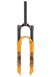 LSRRYD Mountain Bike Fork LSRRYD 26 / 27.5 / 29'' Mountain Bike Suspension Forks Disc Brake MTB Air Fork Travel 100mm QR 9mm 1-1 / 8 Bicycle Front Fork Ultralight HL 1750G (Color : Orange, Size : 27.5”)