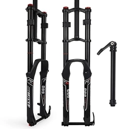 LSRRYD Mountain Bike Fork LSRRYD Bike Downhill Suspension Fork 26 27.5 29 Inch Straight 680DH MTB Bicycle Shock Absorber Air Damping Disc Brake Quick Release Axle Through Axle Travel 135mm