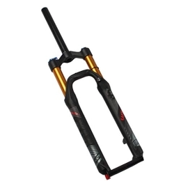 LSRRYD Mountain Bike Fork LSRRYD Cycling Suspension 26 27.5 29 Inch Bike Suspension Fork Damping Adjustment Magnesium Alloy Bicycle 1-1 / 8" Straight Tube Double Air Chamber Disc Brake Travel 120mm (Color : B, Size : 27.5inch)