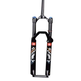 LSRRYD Mountain Bike Fork LSRRYD Cycling Suspension 26" 27.5" 29 Inch Bike Suspension Fork MTB Double Chamber Bicycle Air Fork 1-1 / 8" Disc Brake QR Lock Out 100mm Trave 1750g (Color : Black, Size : 29inch)